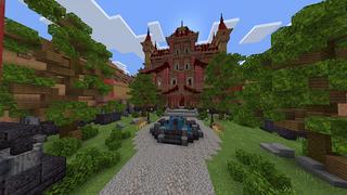 Screenshot of the Minecraft Bedrock Marketplace product TNT Castle created by Odyssey Builds.