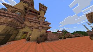Screenshot of the Minecraft Bedrock Marketplace product TNT Castle created by Odyssey Builds.