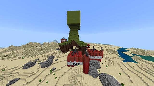 Screenshot of the Minecraft Bedrock Marketplace product TNT Creeper created by Odyssey Builds.