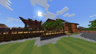 Screenshot of the Minecraft Bedrock Marketplace product TNT Mansion created by Odyssey Builds.
