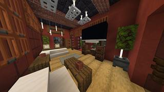 Screenshot of the Minecraft Bedrock Marketplace product TNT Mansion created by Odyssey Builds.