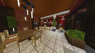 Screenshot of the Minecraft Bedrock Marketplace product TNT Mansion created by Odyssey Builds.