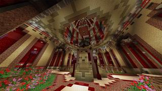 Screenshot of the Minecraft Bedrock Marketplace product TNT Temple created by Odyssey Builds.