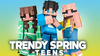 Thumbnail of the Minecraft Bedrock Marketplace product Trendy Spring Teens created by Odyssey Builds.