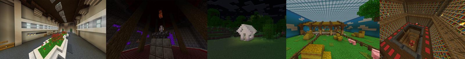 Panorama of the Minecraft Bedrock Marketplace product Ultimate Underground Base created by Odyssey Builds.