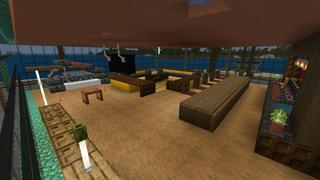 Screenshot of the Minecraft Bedrock Marketplace product Ultra Modern Mansion created by Odyssey Builds.