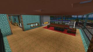 Screenshot of the Minecraft Bedrock Marketplace product Ultra Modern Mansion created by Odyssey Builds.