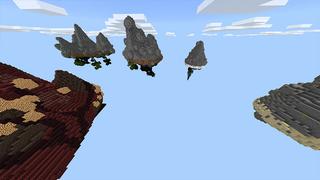 Screenshot of the Minecraft Bedrock Marketplace product Upside Down Skyblock created by Odyssey Builds.