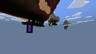 Screenshot of the Minecraft Bedrock Marketplace product Upside Down Skyblock created by Odyssey Builds.