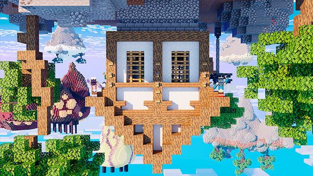 Thumbnail of the Minecraft Bedrock Marketplace product Upside Down Skyblock created by Odyssey Builds.