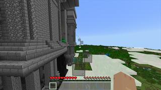 Screenshot of the Minecraft Bedrock Marketplace product Upside Down Temple created by Odyssey Builds.