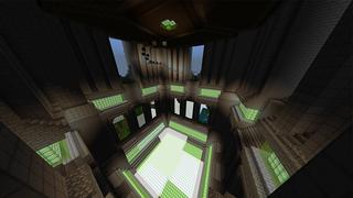 Screenshot of the Minecraft Bedrock Marketplace product Upside Down Temple created by Odyssey Builds.