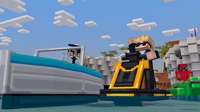 Screenshot of the Minecraft Bedrock Marketplace product VEHICLE MASHUP created by Odyssey Builds.