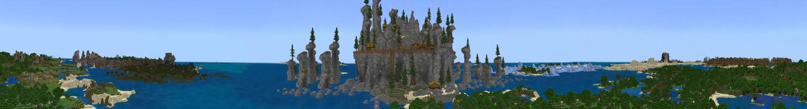 Panorama of the Minecraft Bedrock Marketplace product Viking Town created by Odyssey Builds.
