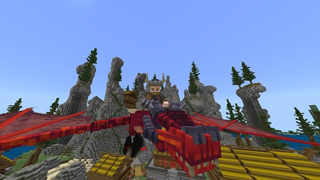 Screenshot of the Minecraft Bedrock Marketplace product Viking Town created by Odyssey Builds.