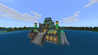 Screenshot of the Minecraft Bedrock Marketplace product Water Temple created by Odyssey Builds.