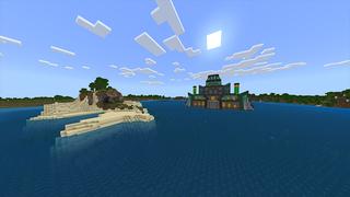 Screenshot of the Minecraft Bedrock Marketplace product Water Temple created by Odyssey Builds.