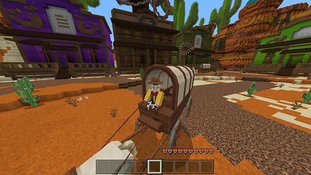 Screenshot of the Minecraft Bedrock Marketplace product Western Town created by Odyssey Builds.