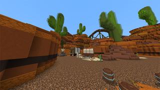 Screenshot of the Minecraft Bedrock Marketplace product Western Town created by Odyssey Builds.