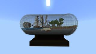 Screenshot of the Minecraft Bedrock Marketplace product World in a Bottle created by Odyssey Builds.