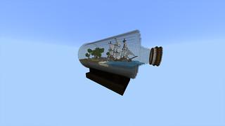 Screenshot of the Minecraft Bedrock Marketplace product World in a Bottle created by Odyssey Builds.