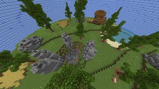 Screenshot of the Minecraft Bedrock Marketplace product World in a Bubble created by Odyssey Builds.