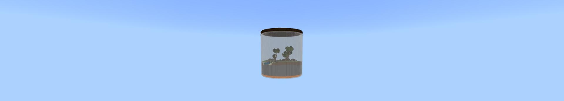 Panorama of the Minecraft Bedrock Marketplace product World in a Jar created by Odyssey Builds.