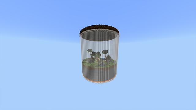 Screenshot of the Minecraft Bedrock Marketplace product World in a Jar created by Odyssey Builds.