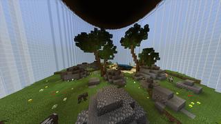 Screenshot of the Minecraft Bedrock Marketplace product Mundo num frasco created by Odyssey Builds.