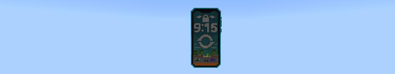 Panorama of the Minecraft Bedrock Marketplace product World in a Phone created by Odyssey Builds.