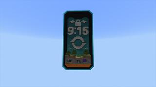 Screenshot of the Minecraft Bedrock Marketplace product World in a Phone created by Odyssey Builds.