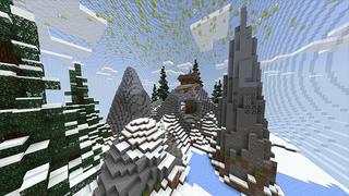 Screenshot of the Minecraft Bedrock Marketplace product World in a Snow Globe created by Odyssey Builds.