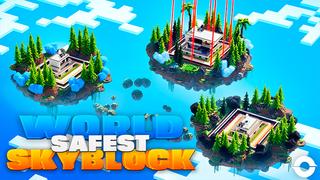 Thumbnail of the Minecraft Bedrock Marketplace product World's Safest Skyblock created by Odyssey Builds.