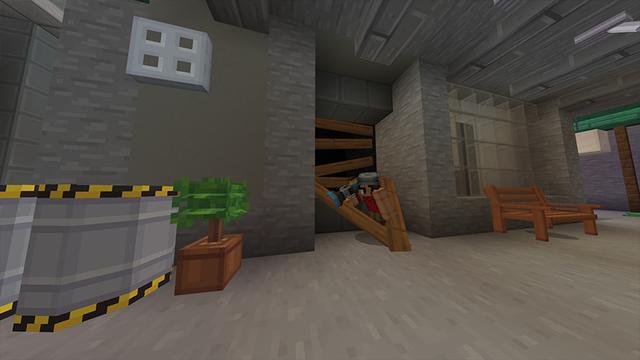 Screenshot of the Minecraft Bedrock Marketplace product Zombie Attack created by Odyssey Builds.