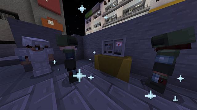 Screenshot of the Minecraft Bedrock Marketplace product Zombie Attack created by Odyssey Builds.