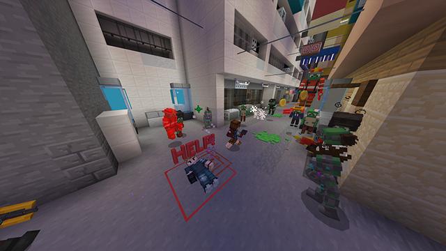 Screenshot of the Minecraft Bedrock Marketplace product Zombie Attack created by Odyssey Builds.