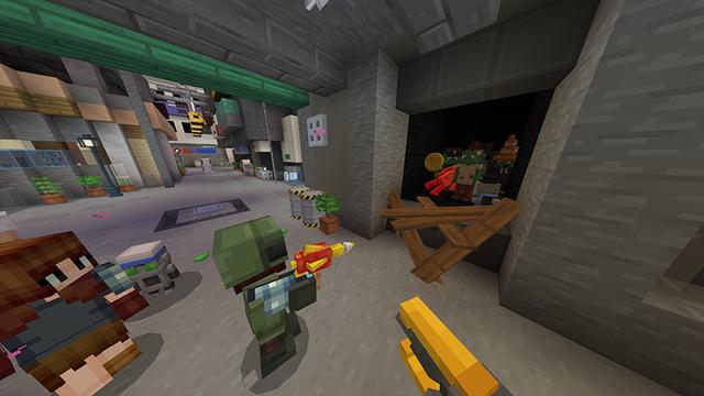 Screenshot of the Minecraft Bedrock Marketplace product Zombie Attack created by Odyssey Builds.