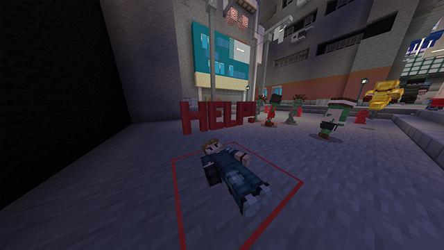Screenshot of the Minecraft Bedrock Marketplace product Zombie Attack created by Odyssey Builds.