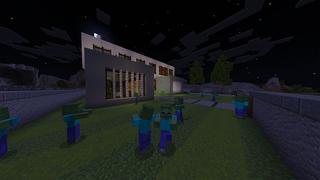 Screenshot of the Minecraft Bedrock Marketplace product Zombie Underground Base created by Odyssey Builds.
