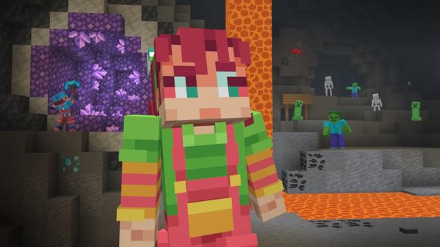 Screenshot of the Minecraft Bedrock Marketplace product Actions & Stuff: Flat Textures created by Oreville Studios.