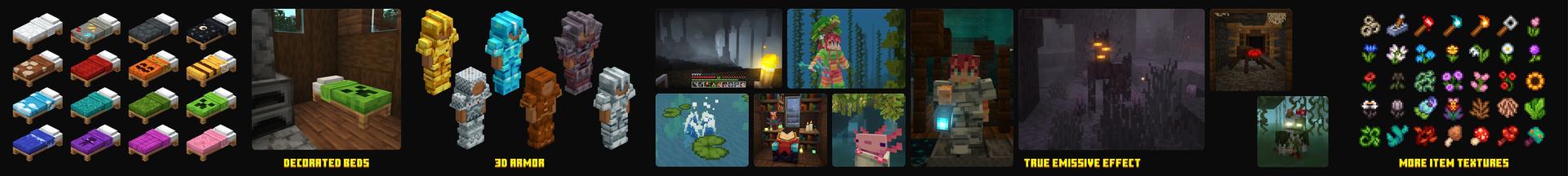 Panorama of the Minecraft Bedrock Marketplace product Aktionen & Dinge created by Oreville Studios.