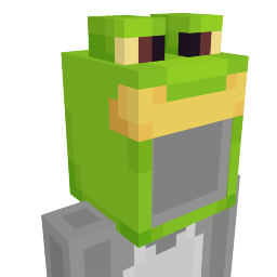 Thumbnail of the Minecraft Bedrock Marketplace product Frog Hat created by Oreville Studios.