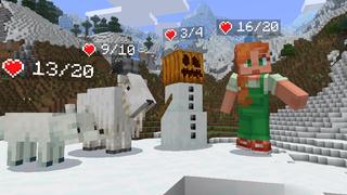 Screenshot of the Minecraft Bedrock Marketplace product Health Bars Add-On created by Oreville Studios.