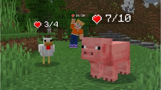 Screenshot of the Minecraft Bedrock Marketplace product Health Bars Add-On created by Oreville Studios.