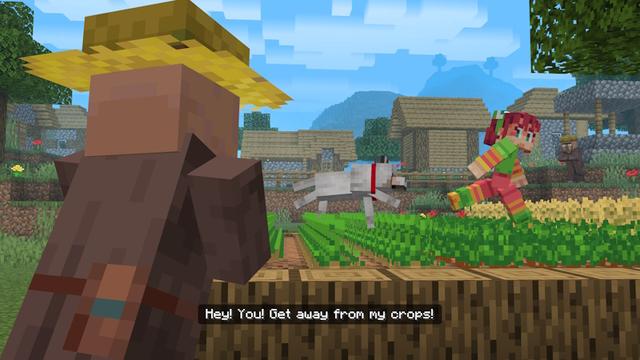 Screenshot of the Minecraft Bedrock Marketplace product Villager News Add-On created by Oreville Studios.