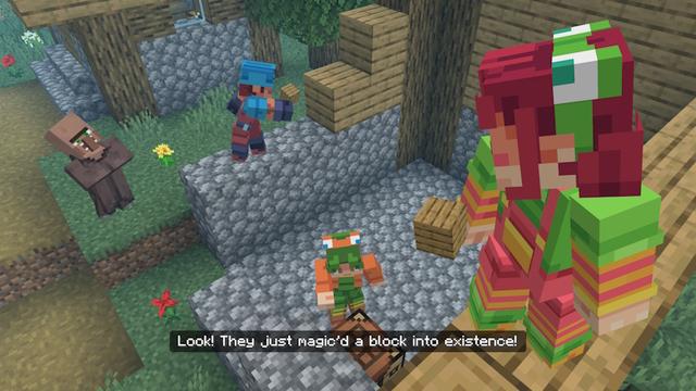 Screenshot of the Minecraft Bedrock Marketplace product Villager News Add-On created by Oreville Studios.