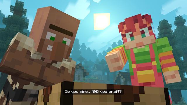 Screenshot of the Minecraft Bedrock Marketplace product Villager News Add-On created by Oreville Studios.