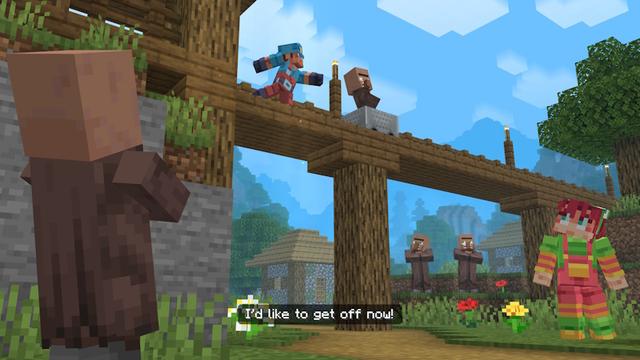 Screenshot of the Minecraft Bedrock Marketplace product Villager News Add-On created by Oreville Studios.