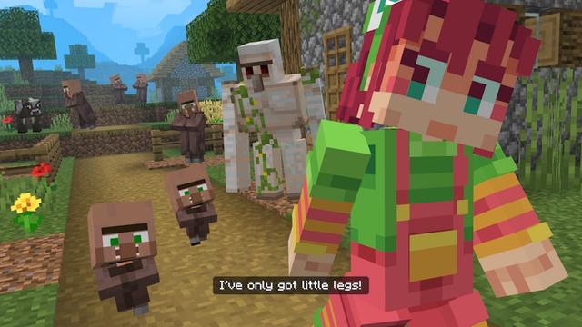 Screenshot of the Minecraft Bedrock Marketplace product Villager News Add-On created by Oreville Studios.