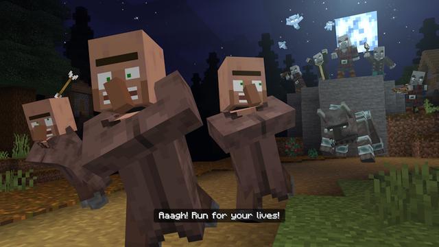Screenshot of the Minecraft Bedrock Marketplace product Villager News Add-On created by Oreville Studios.